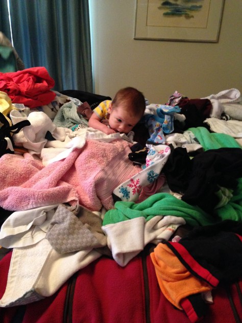 Joseph atop the aptly named "Laundry Mountain"