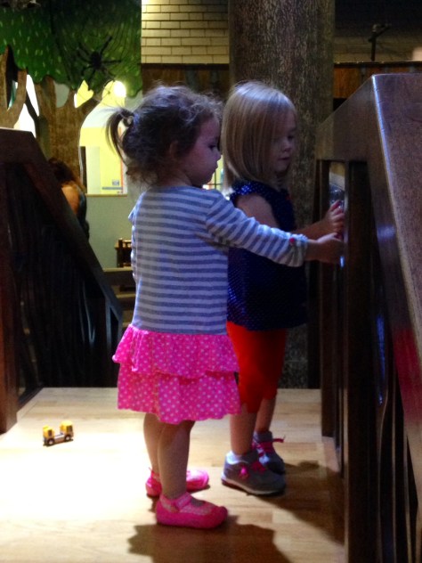 A brief moment of togetherness, on the troll bridge.