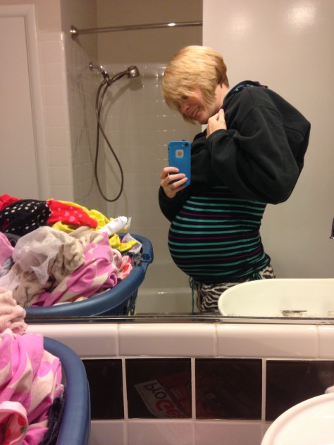 Here's some homage to #7 - the answer to "what now?" was "take a belly selfie!"