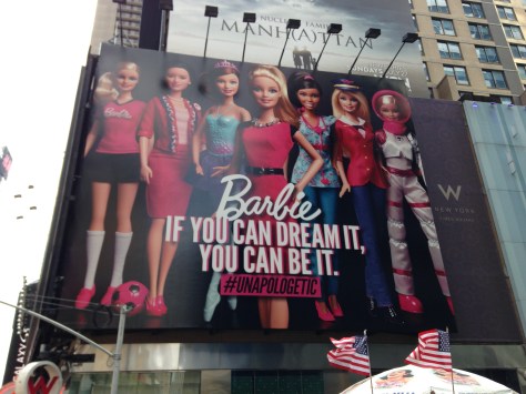 I just had to post this picture - I've always loved Barbie even though she's gotten some flack. This makes up for it, just a little bit.