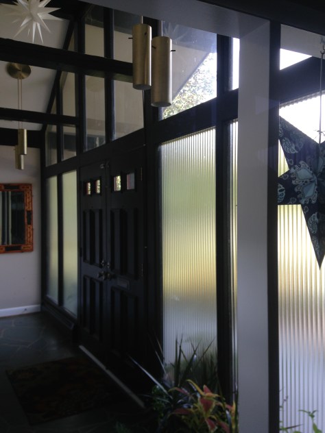 One of my absolute favorite spots in our home. I'm sitting at the kitchen counter.