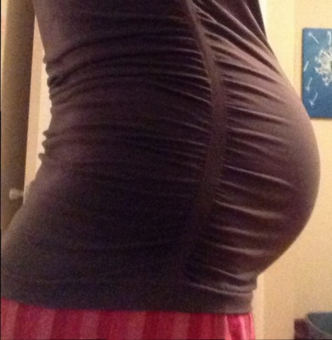 7 months with second baby and I'm wearing my regular old pajama pants at every opportunity, because my maternity pants are so ill-fitting.