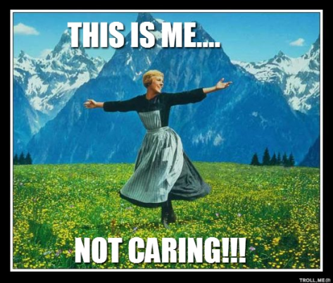 not caring meme